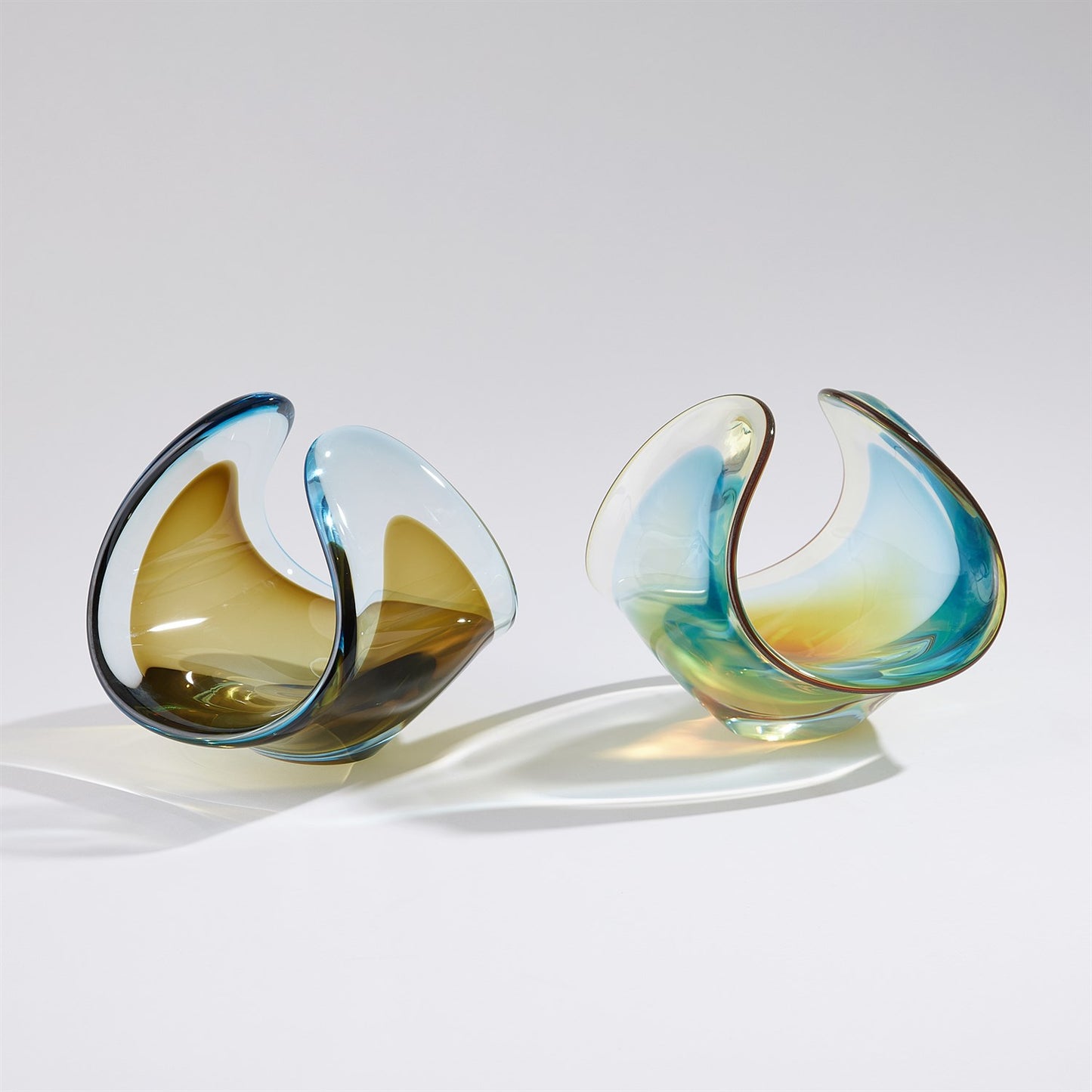 Turquoise/Beige Duet Bowl