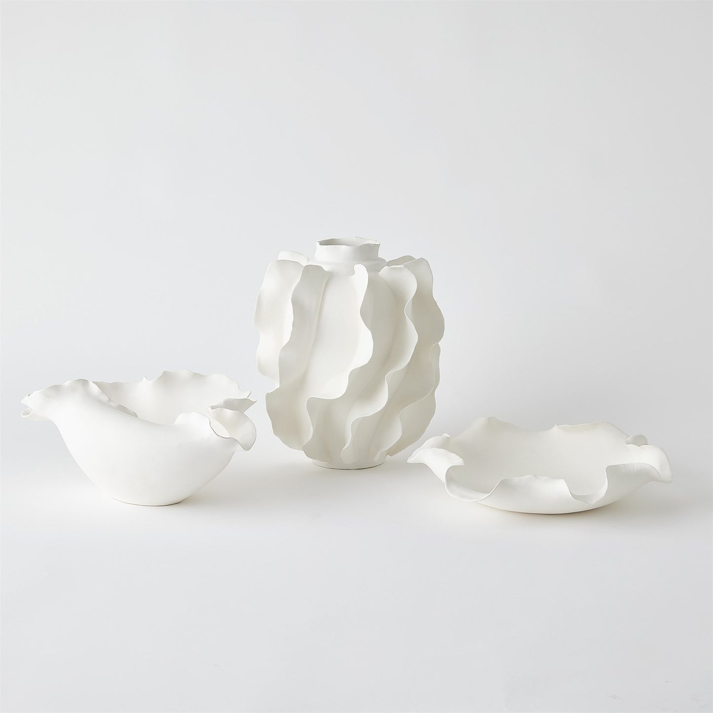 Matte White Folios Vase