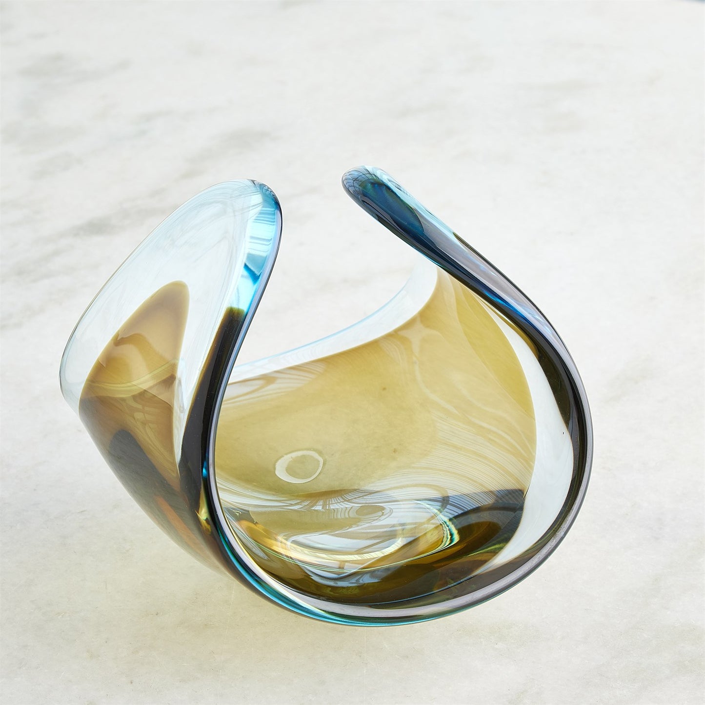 Turquoise/Beige Duet Bowl