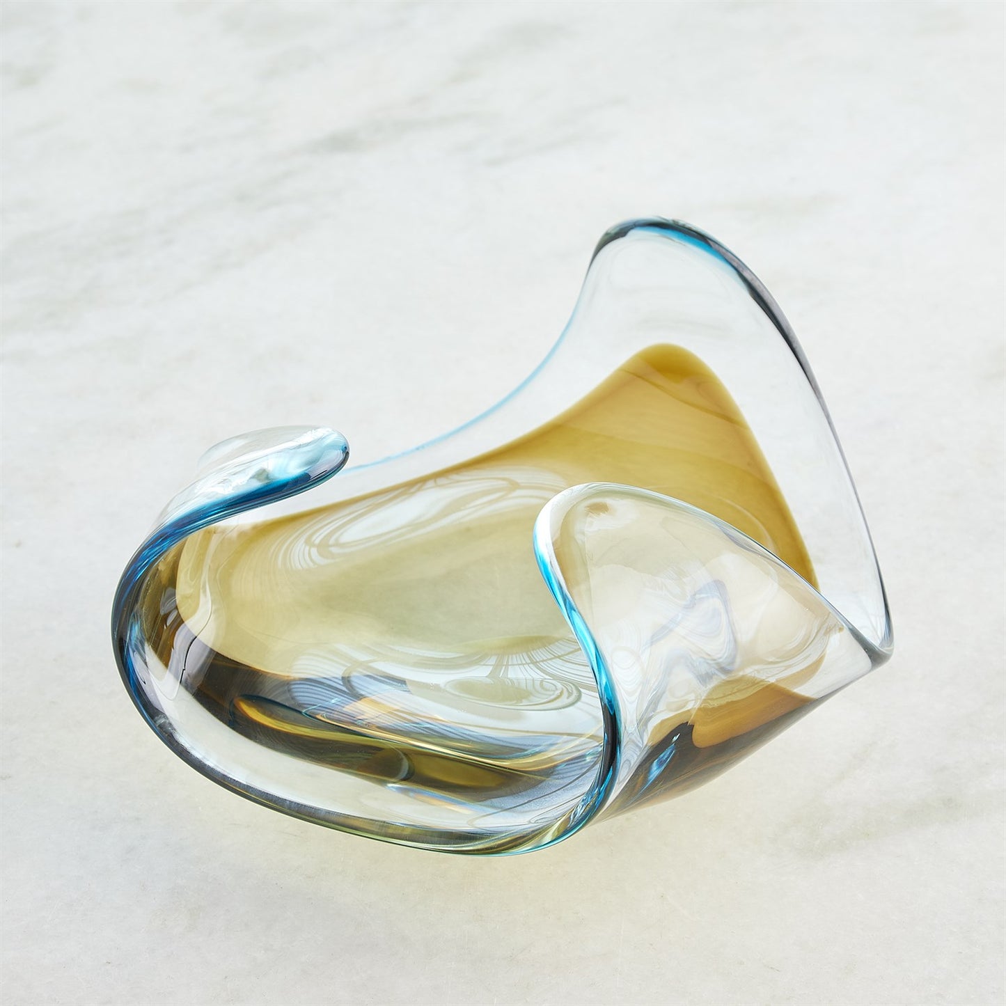 Turquoise/Beige Triple Bowl