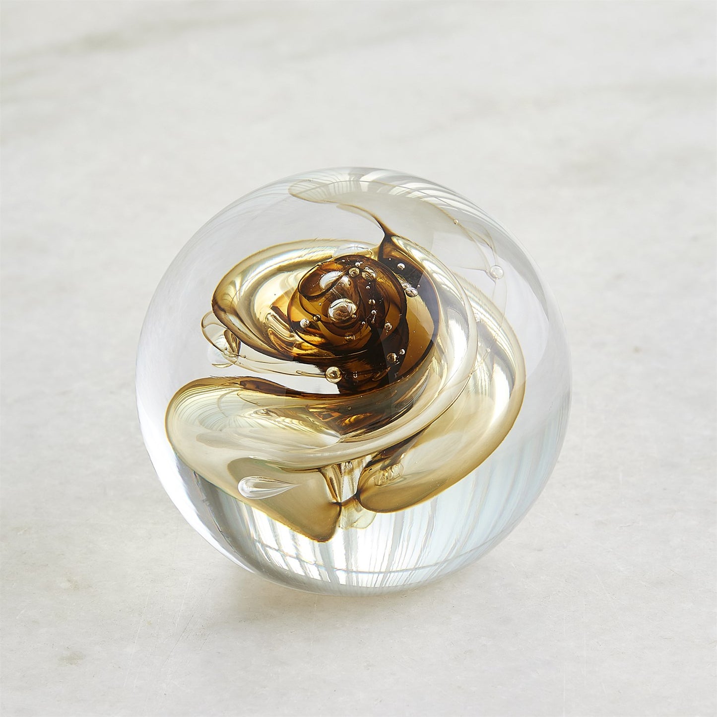 Swirl Paperweight - Moss Green