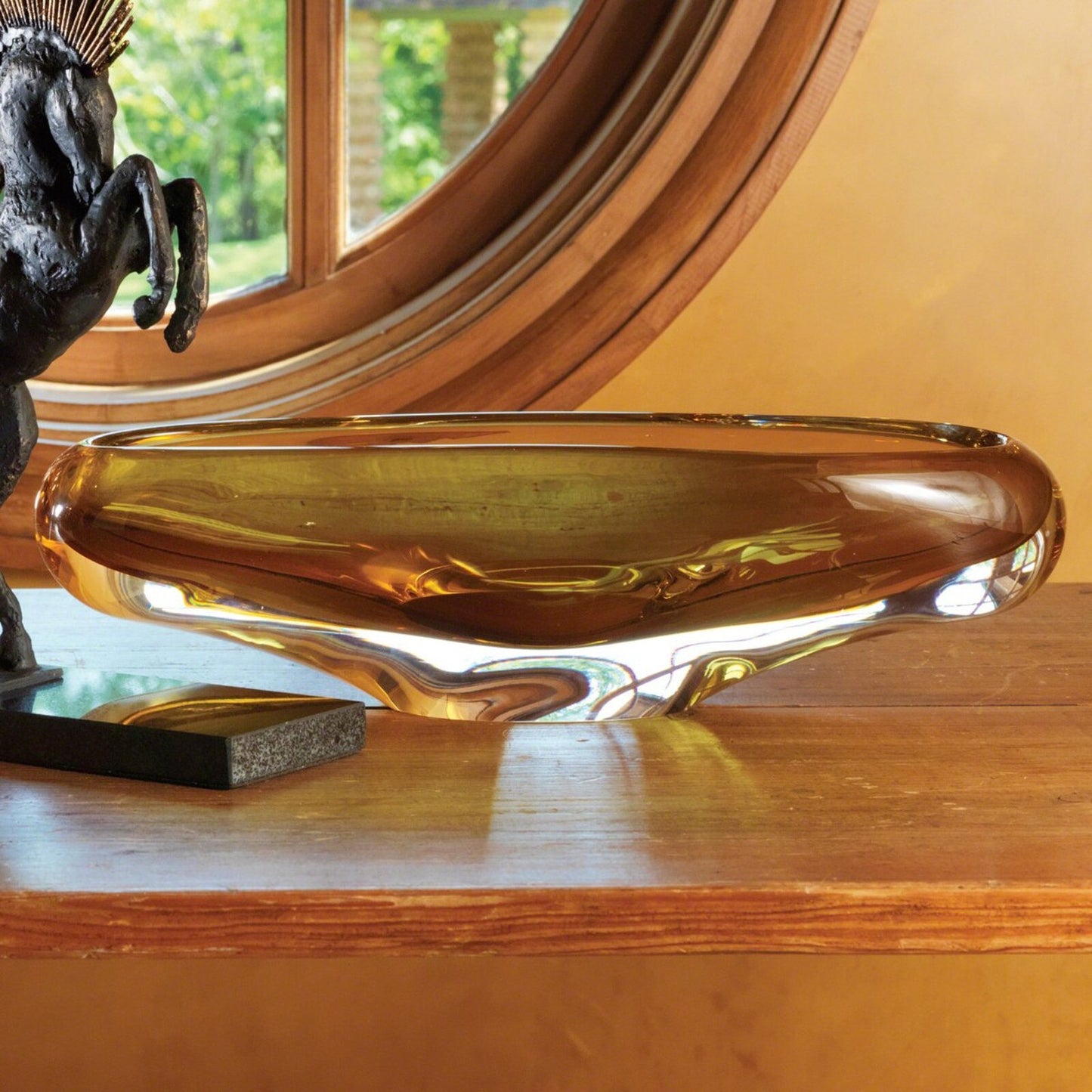 Canoe Amber Bowl