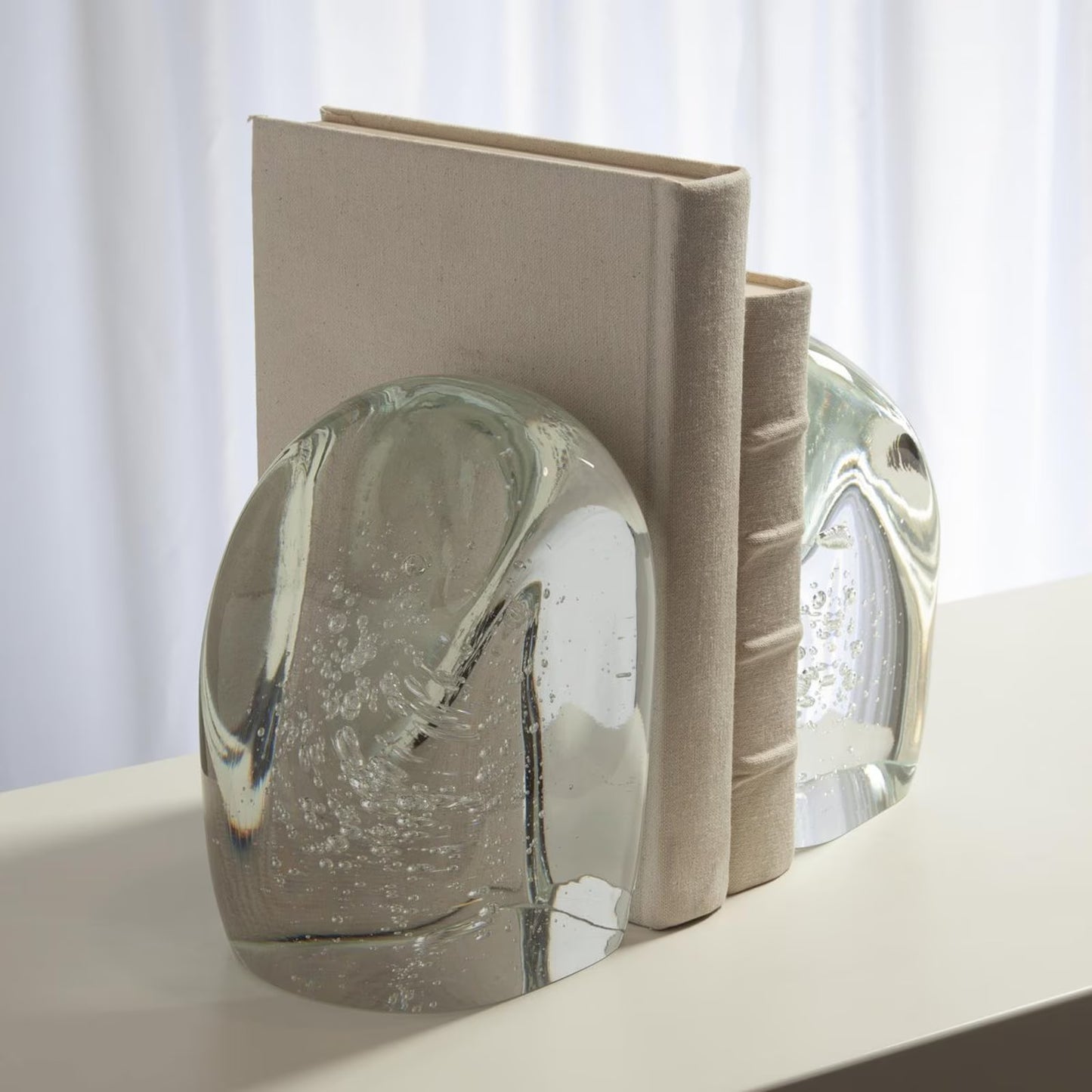 Chunk Clear Bookend with Bubble
