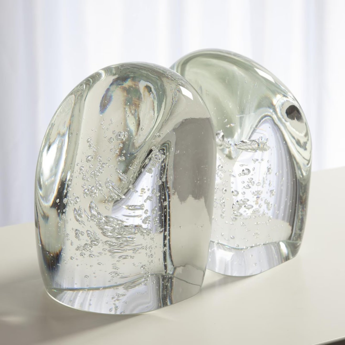 Chunk Clear Bookend with Bubble