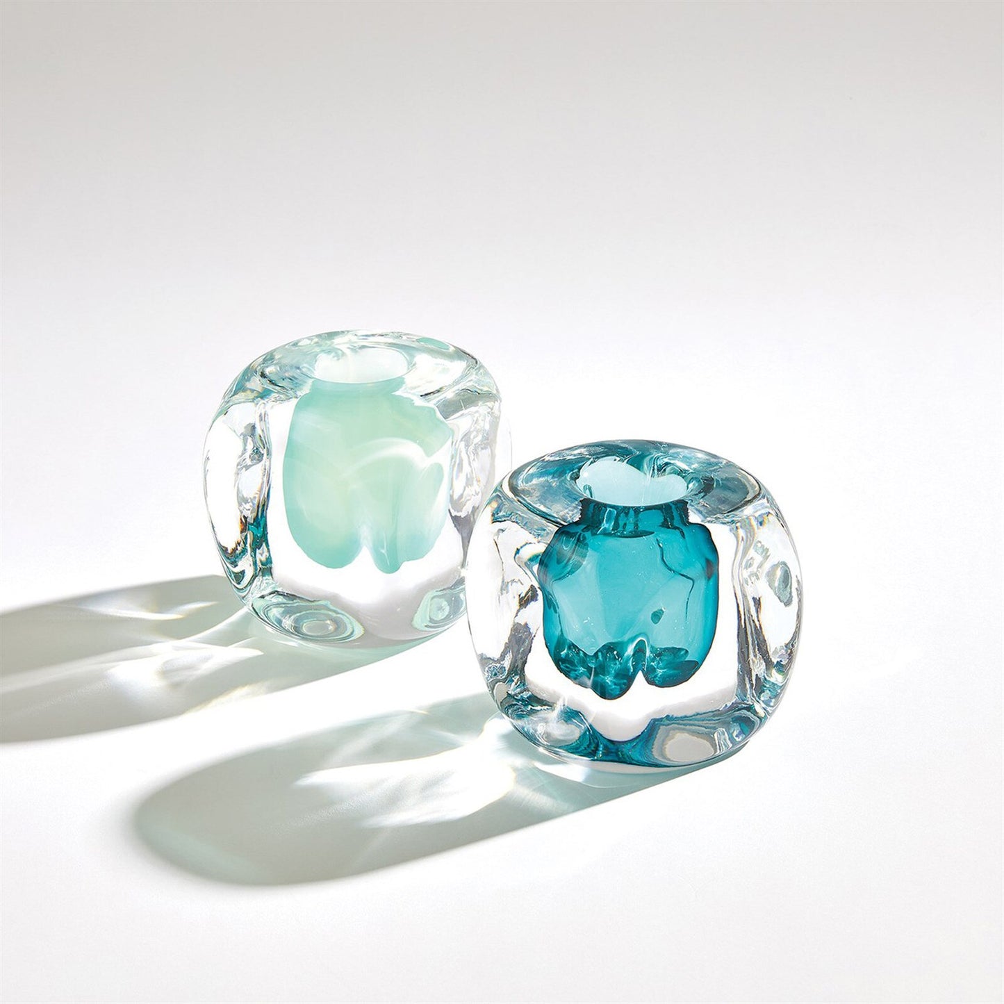 Square Azure Vase