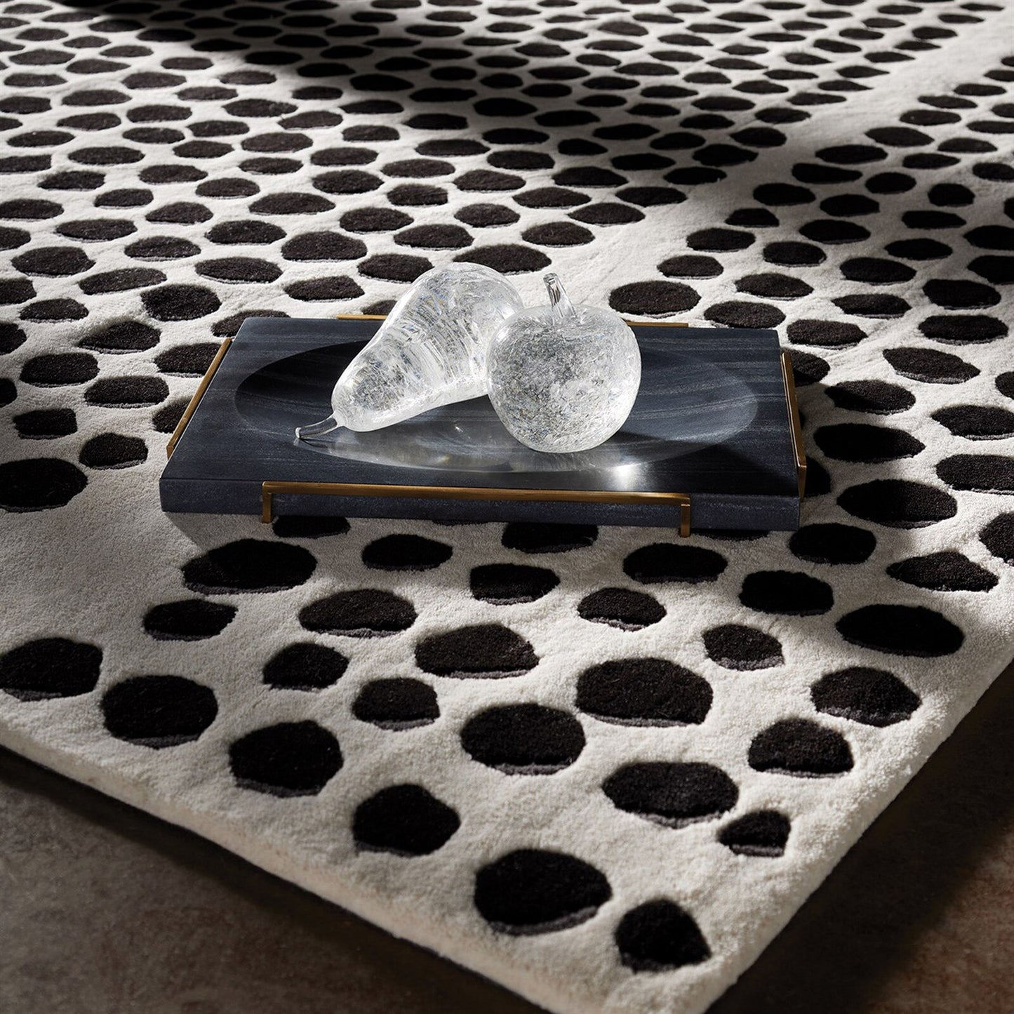 Overture Black Marble Tray