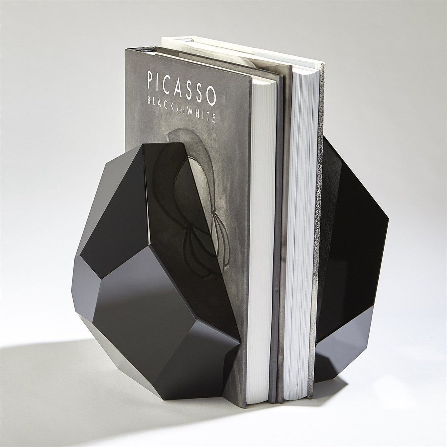 Black Crystal Bookend - Set of 2
