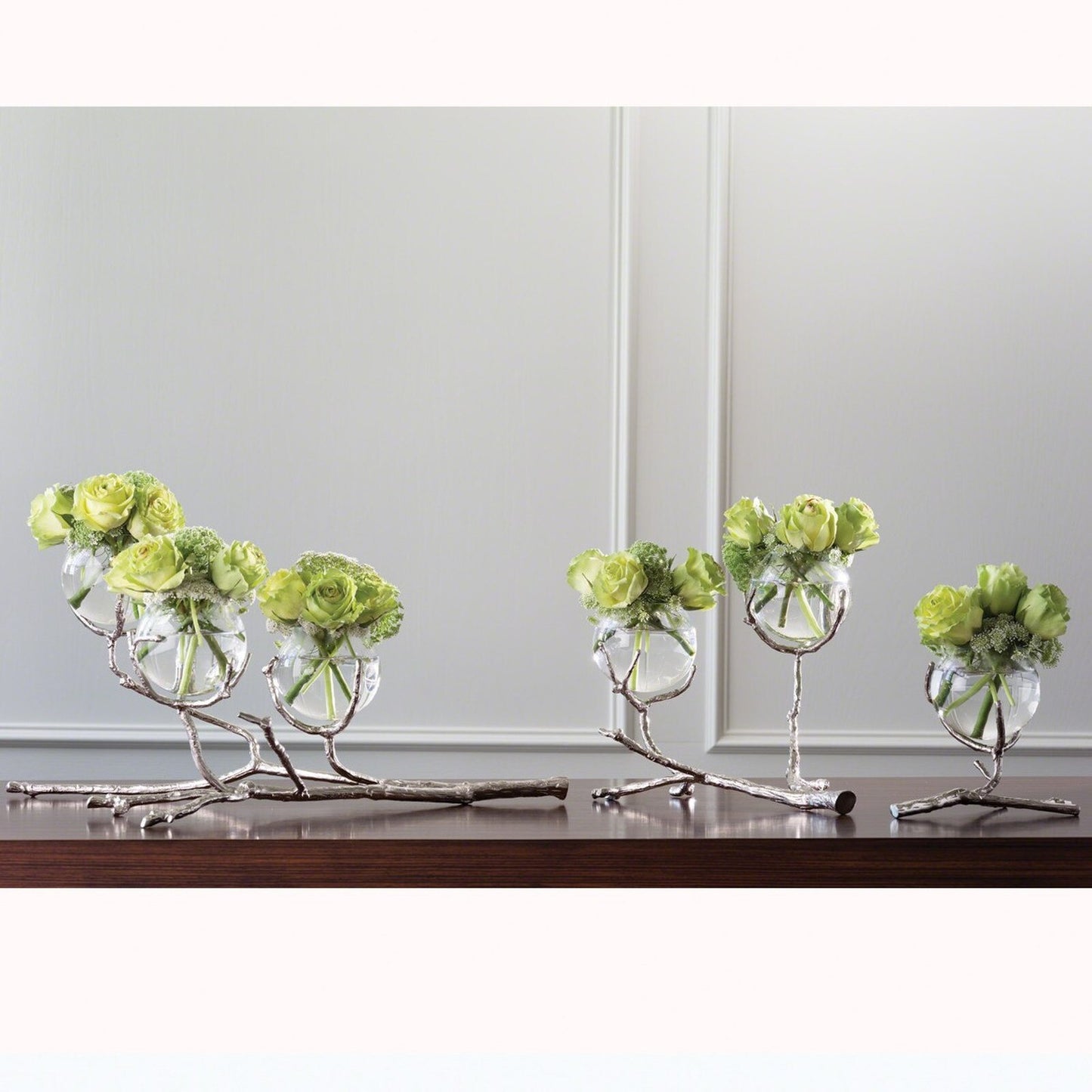 Twig Nickel 2-Vase Holder