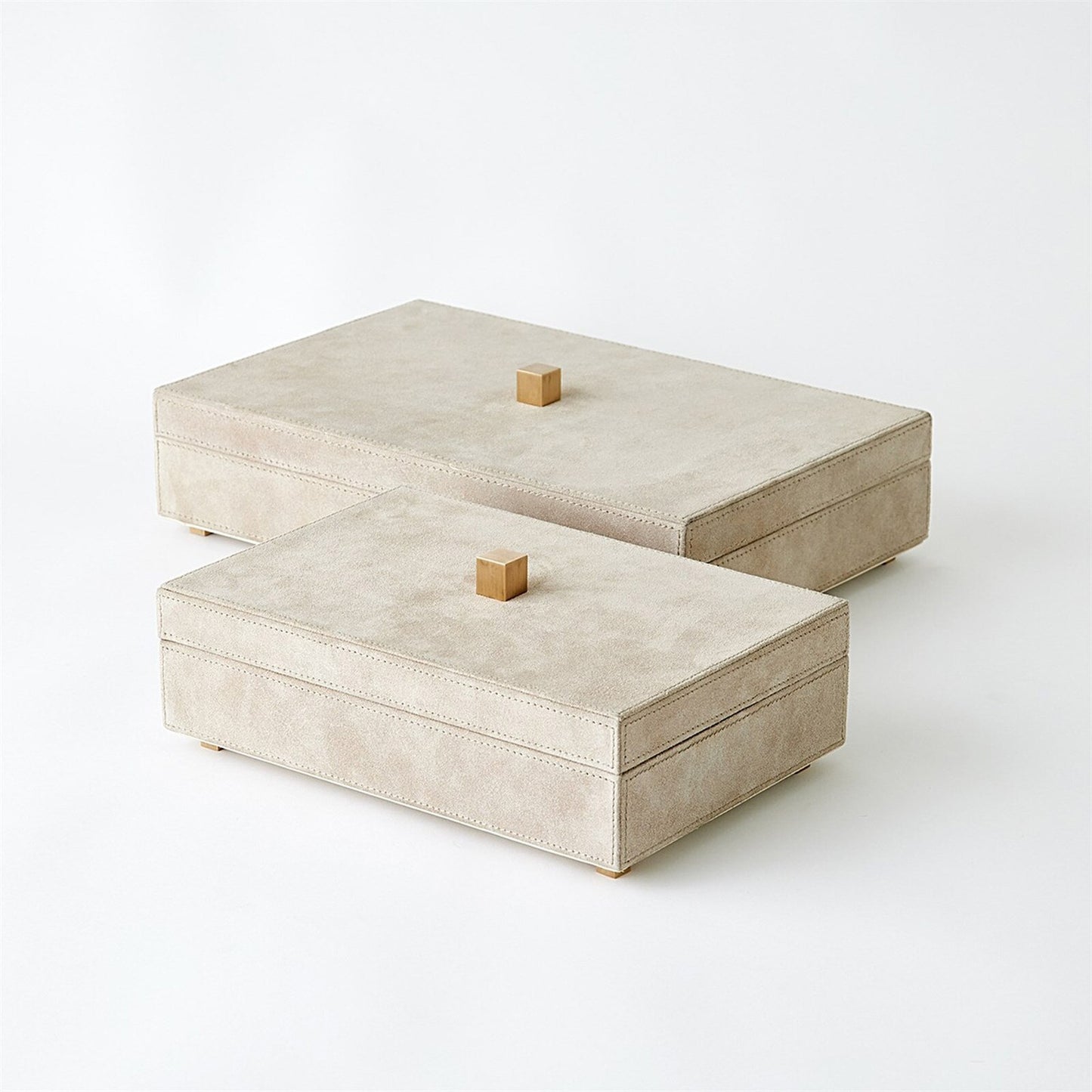Posh Parchment Suede Box - Small