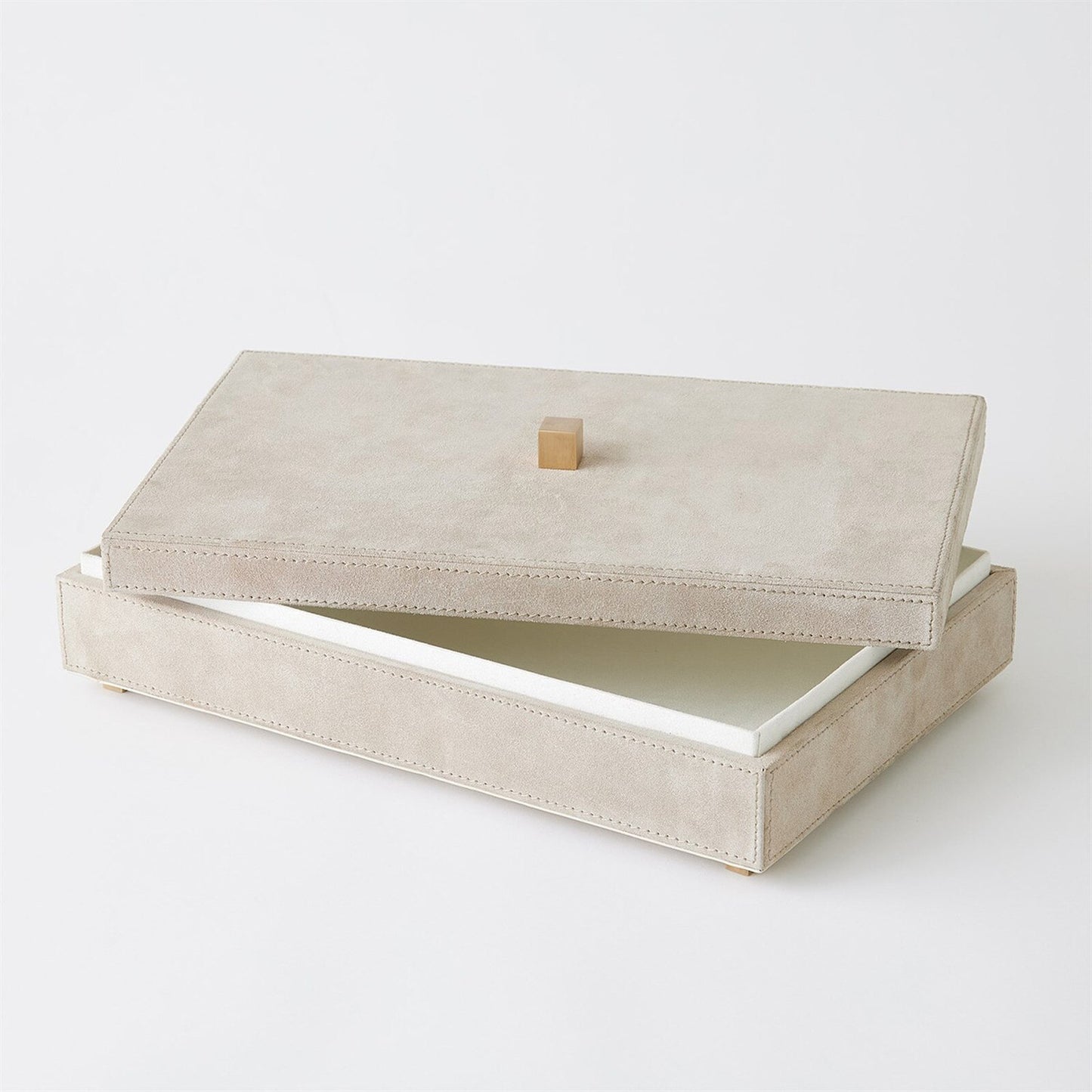 Posh Parchment Suede Box - Small