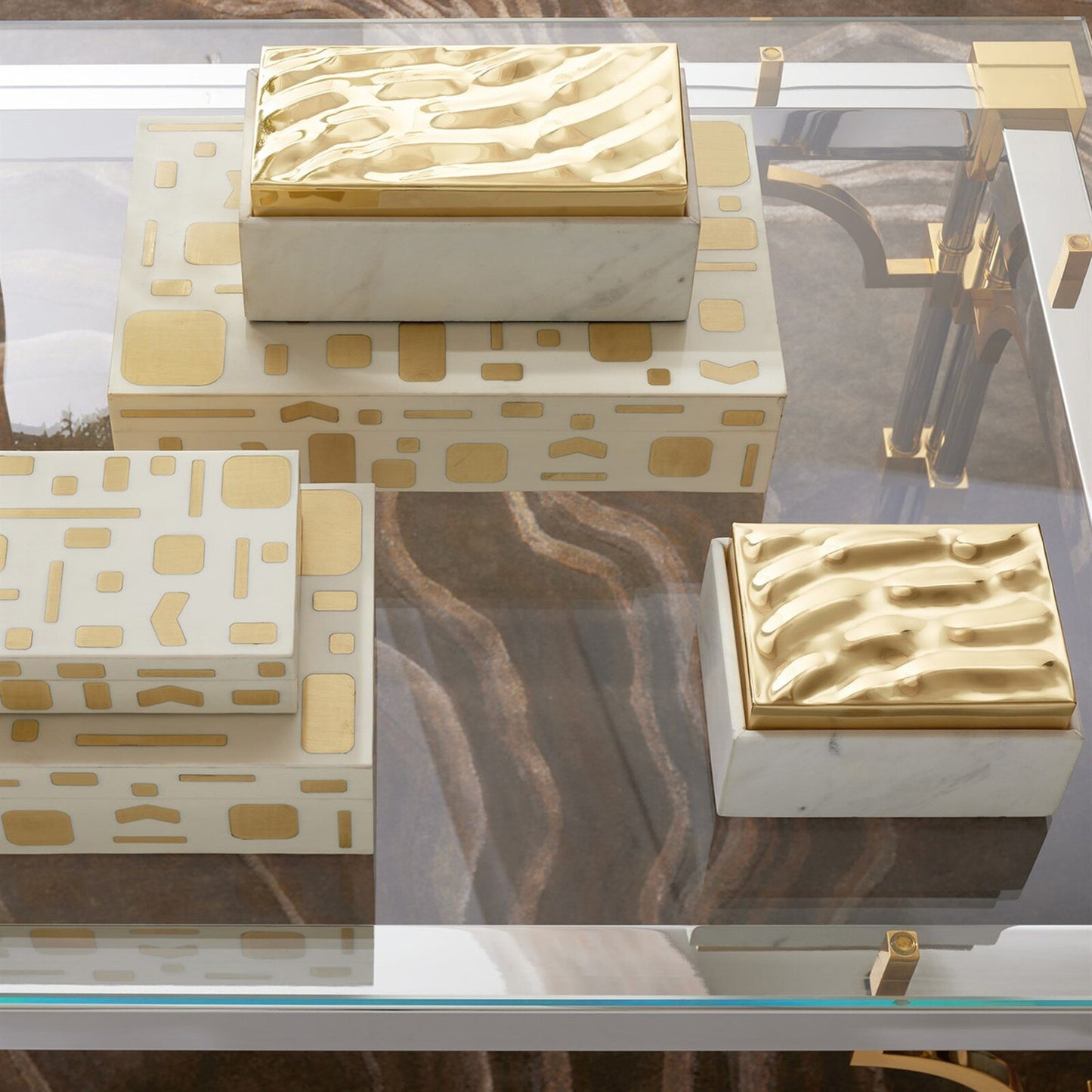 Shimmer Brass Box - Large