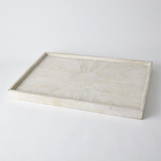 Natural Driftwood Ottoman Serving Tray