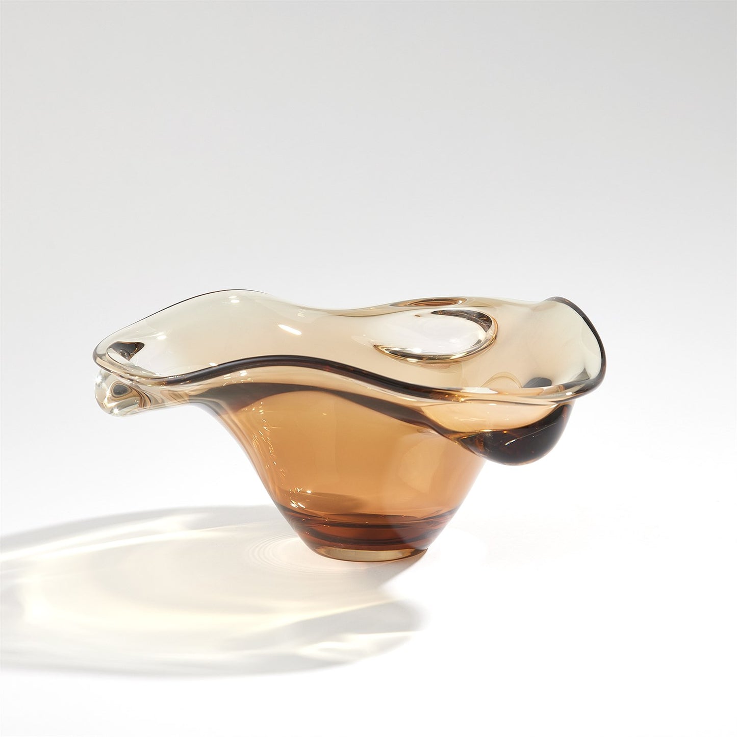 Triple Bubble Bowl - Amber