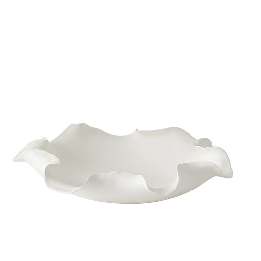 Matte White Folios Low Bowl