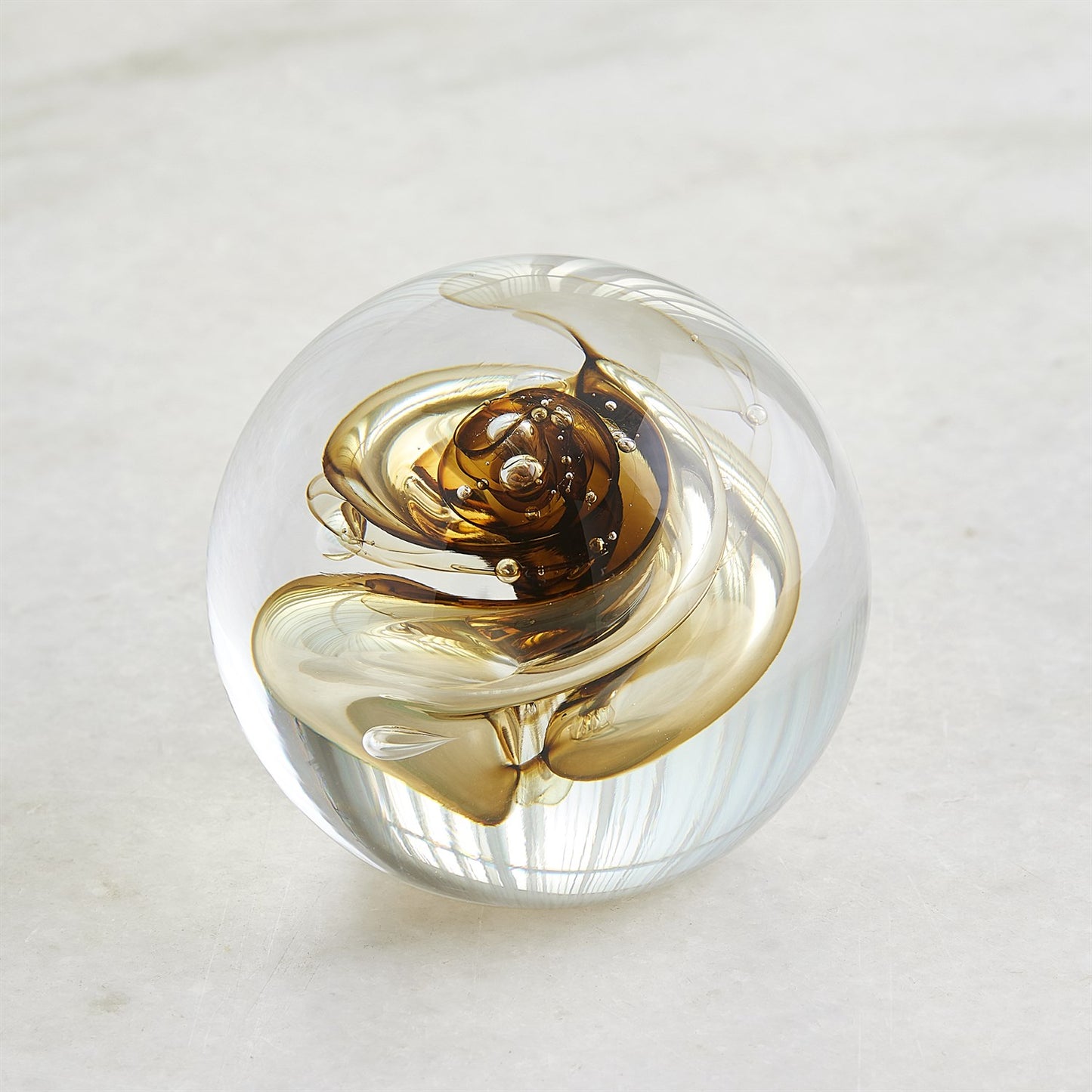 Swirl Paperweight - Moss Green