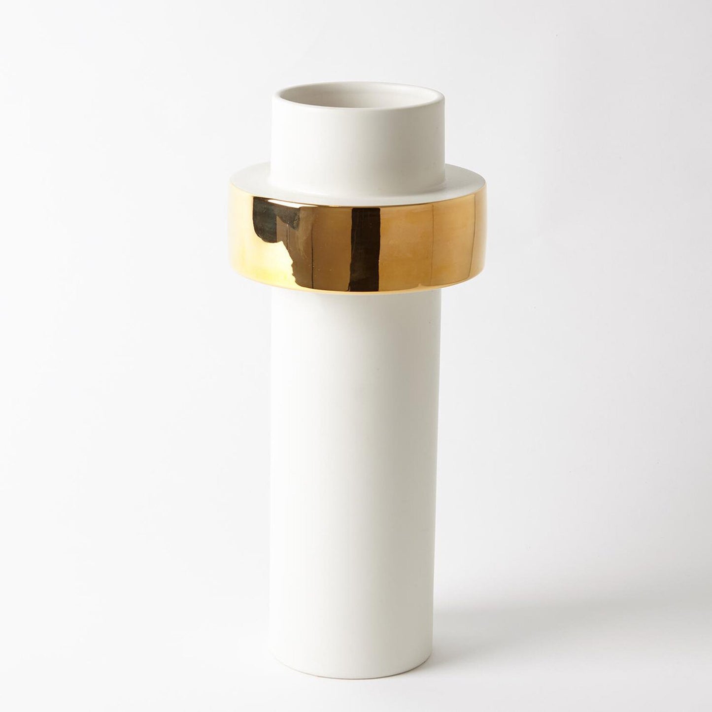 Gold Ring Vase - High