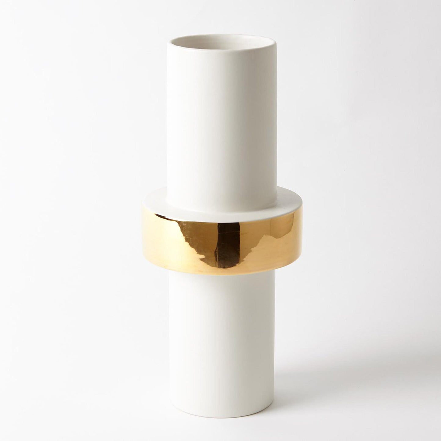 Gold Ring Vase - High