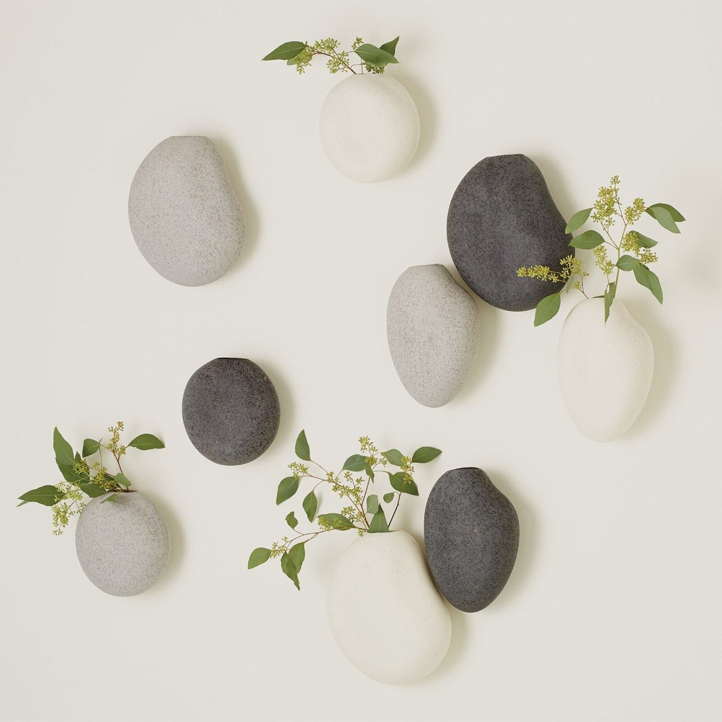 Pebble Wall Vase - Gray