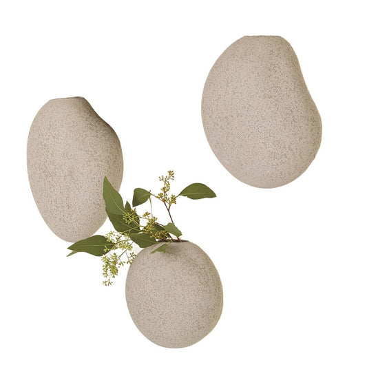 Pebble Wall Vase - Gray