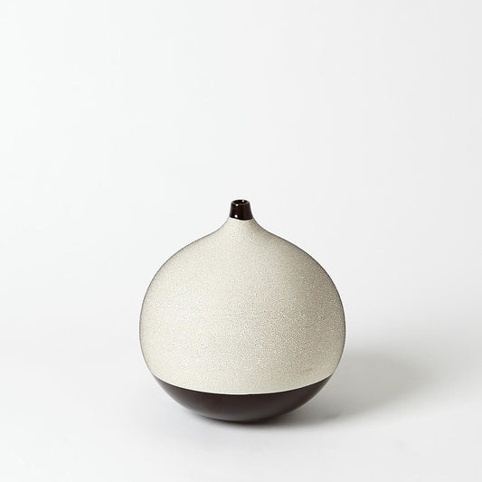 Pixelated Ball Black Vase - Small