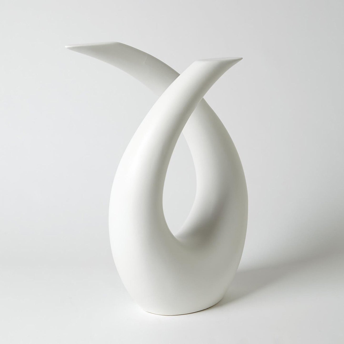 Loop Matte White Sculpture