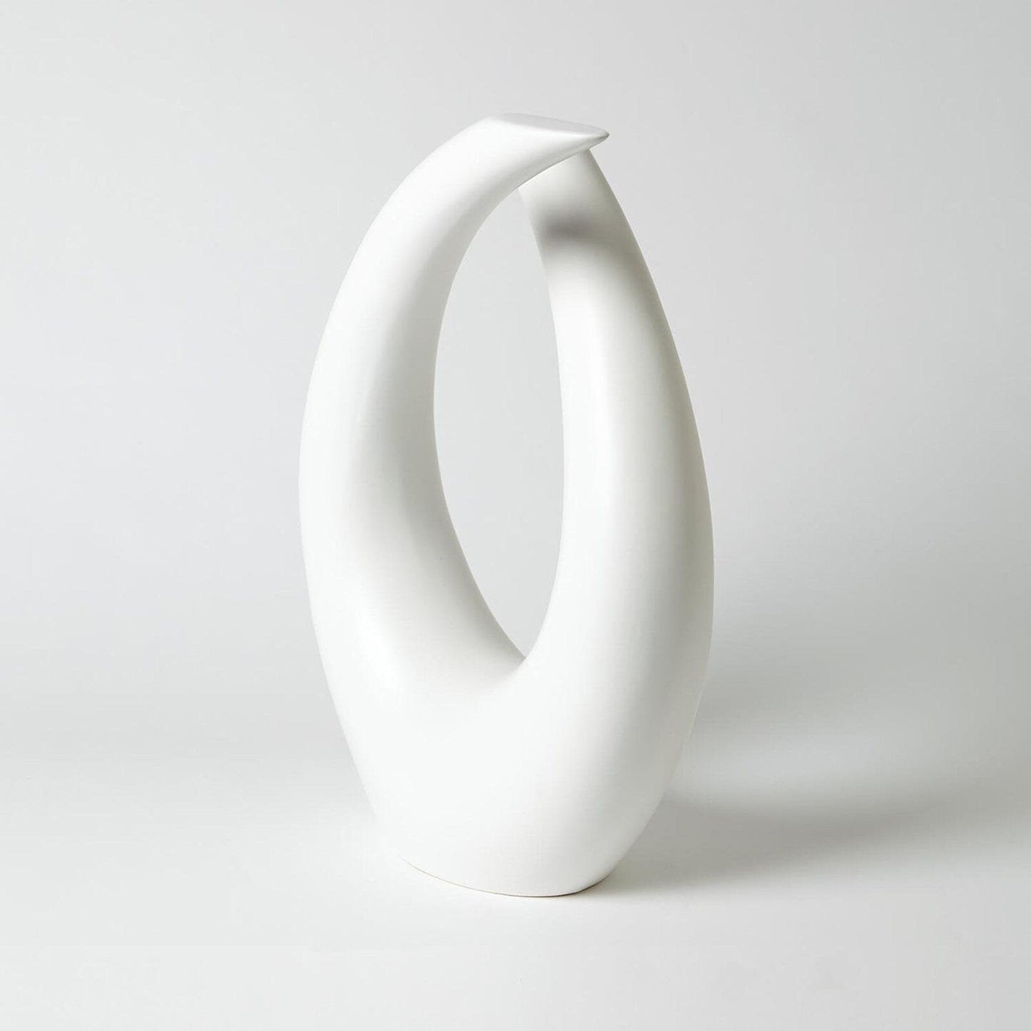 Loop Matte White Sculpture