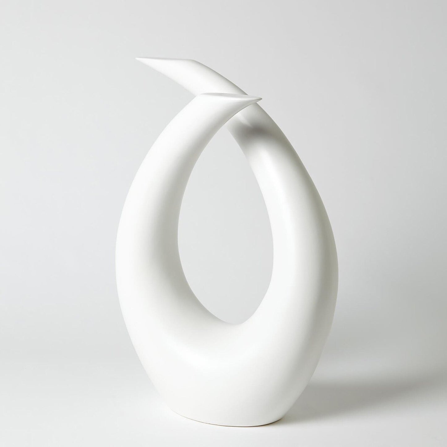 Loop Matte White Sculpture