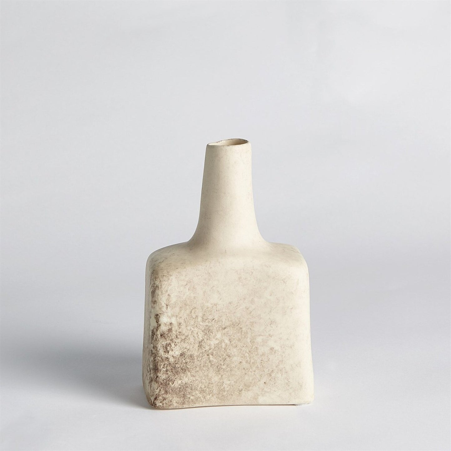 Tall Stack Reactive Ivory Decorative Bottle - Small