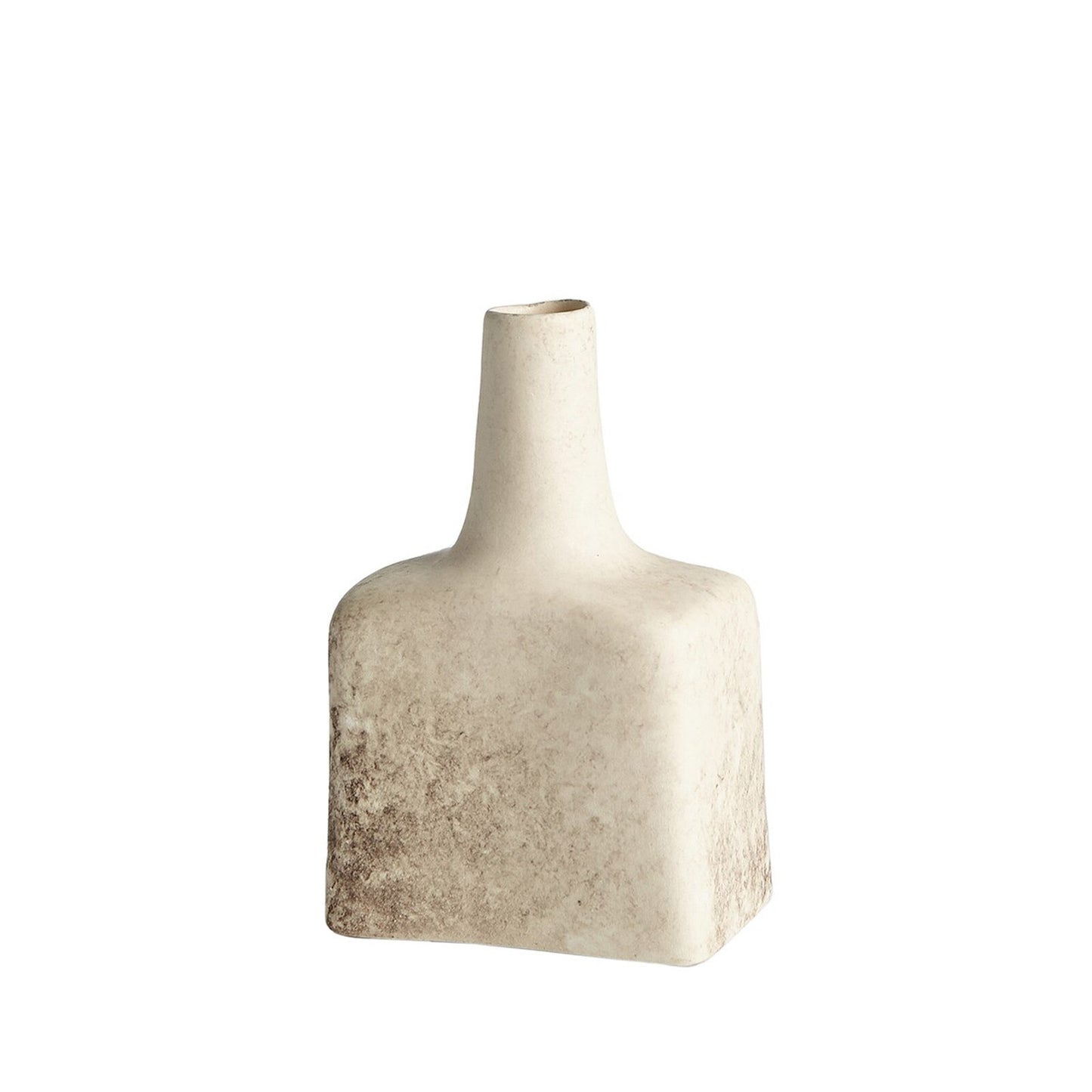 Tall Stack Reactive Ivory Decorative Bottle - Small