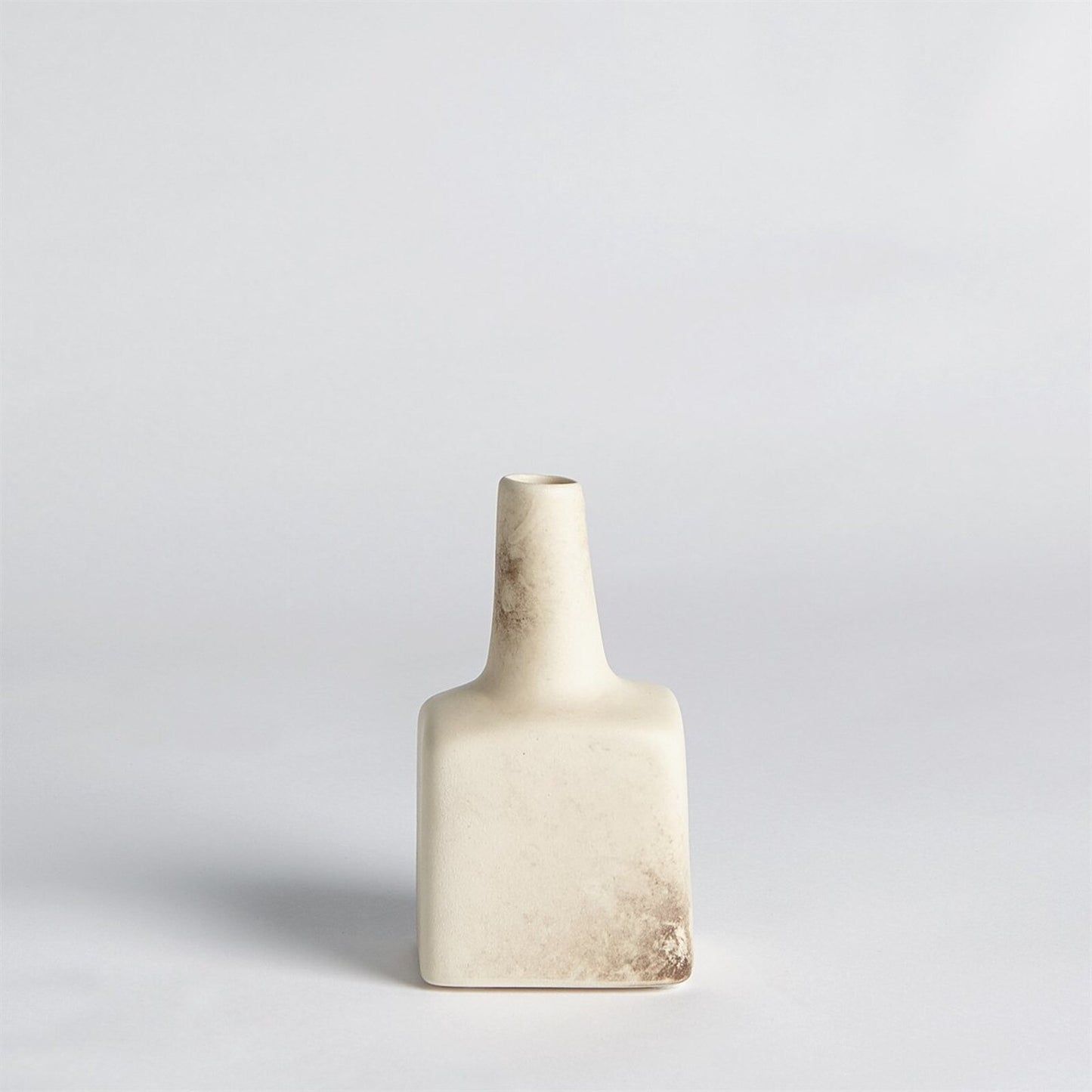 Tall Stack Reactive Ivory Decorative Bottle - Small