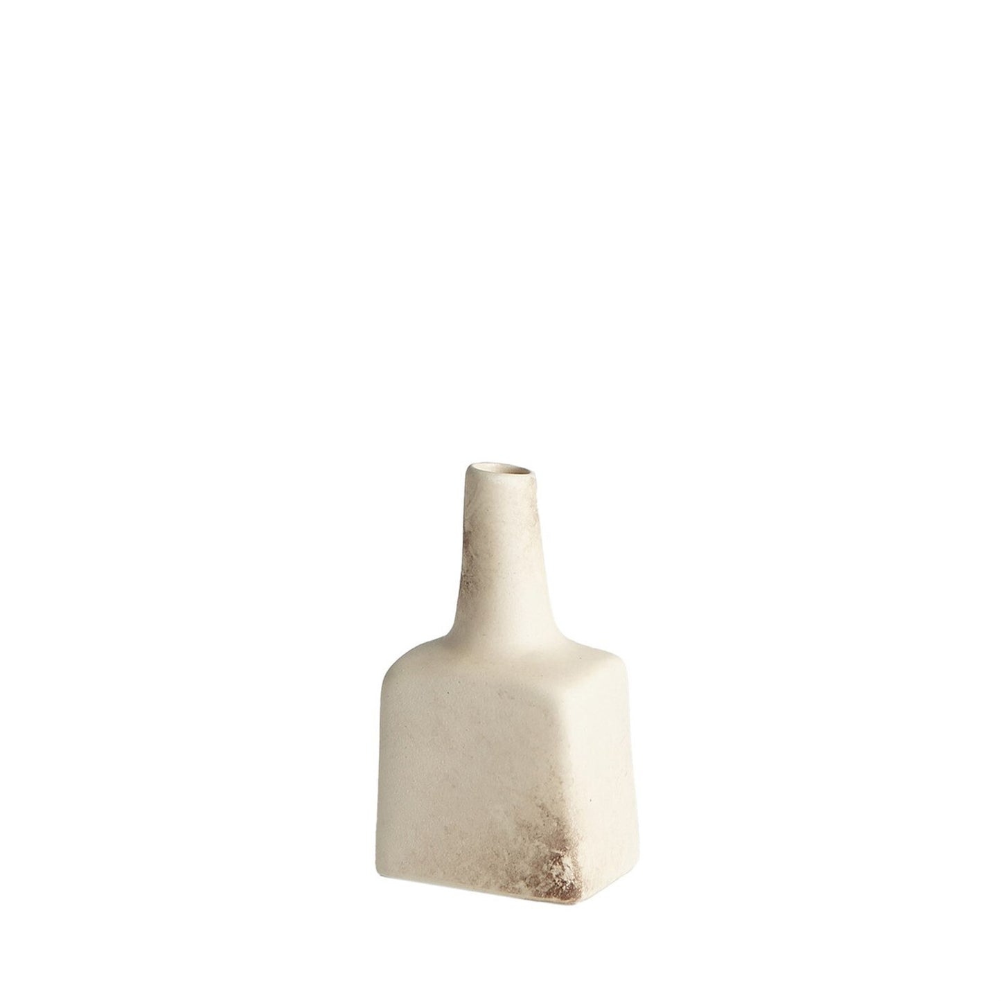 Tall Stack Reactive Ivory Decorative Bottle - Small