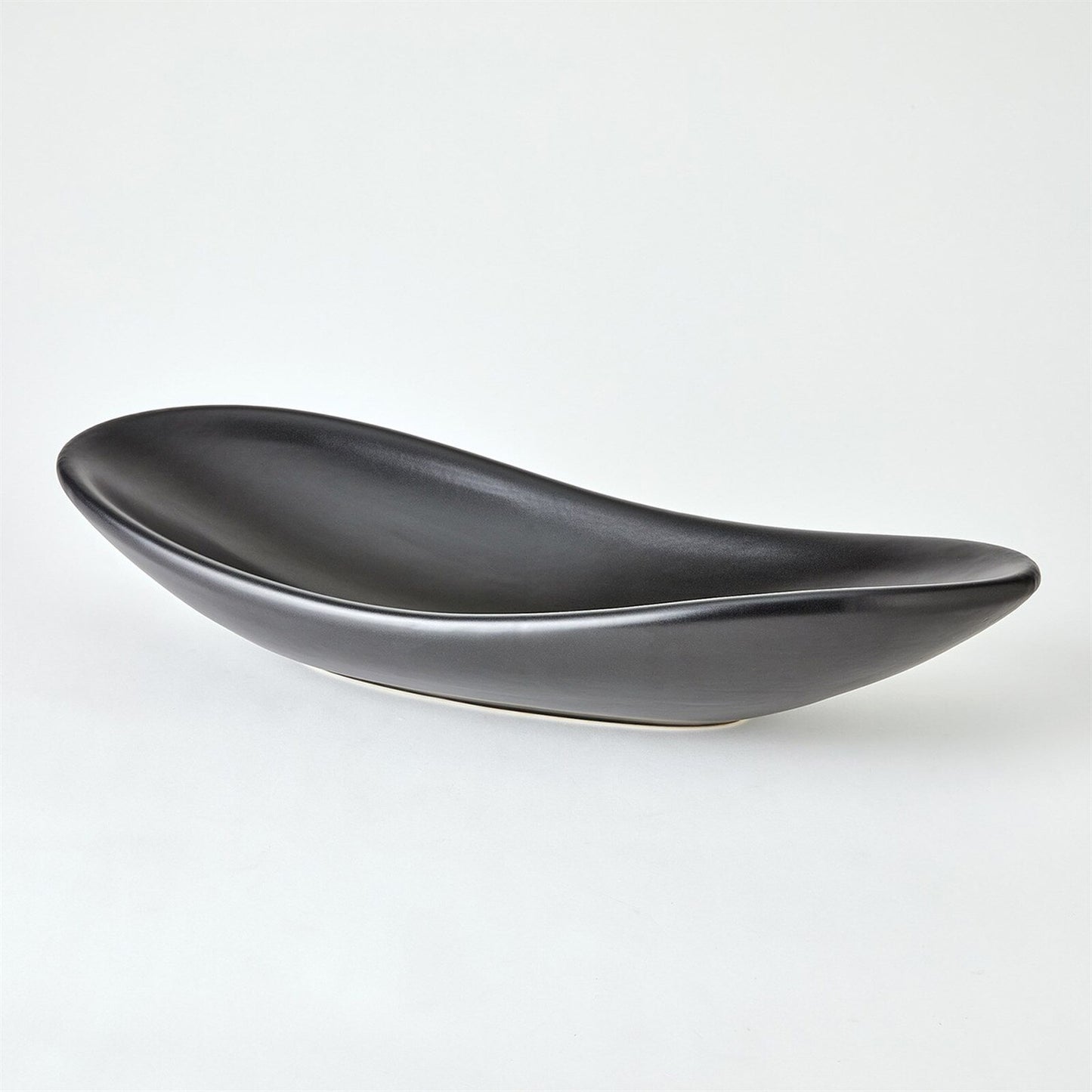 Oblong Platter Matte Black Bowl