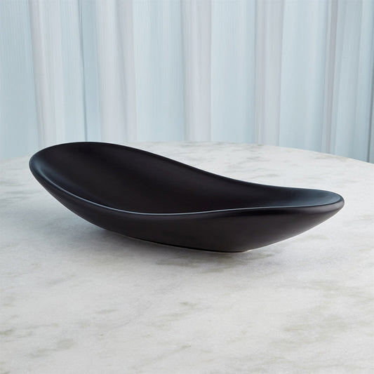 Oblong Platter Matte Black Bowl