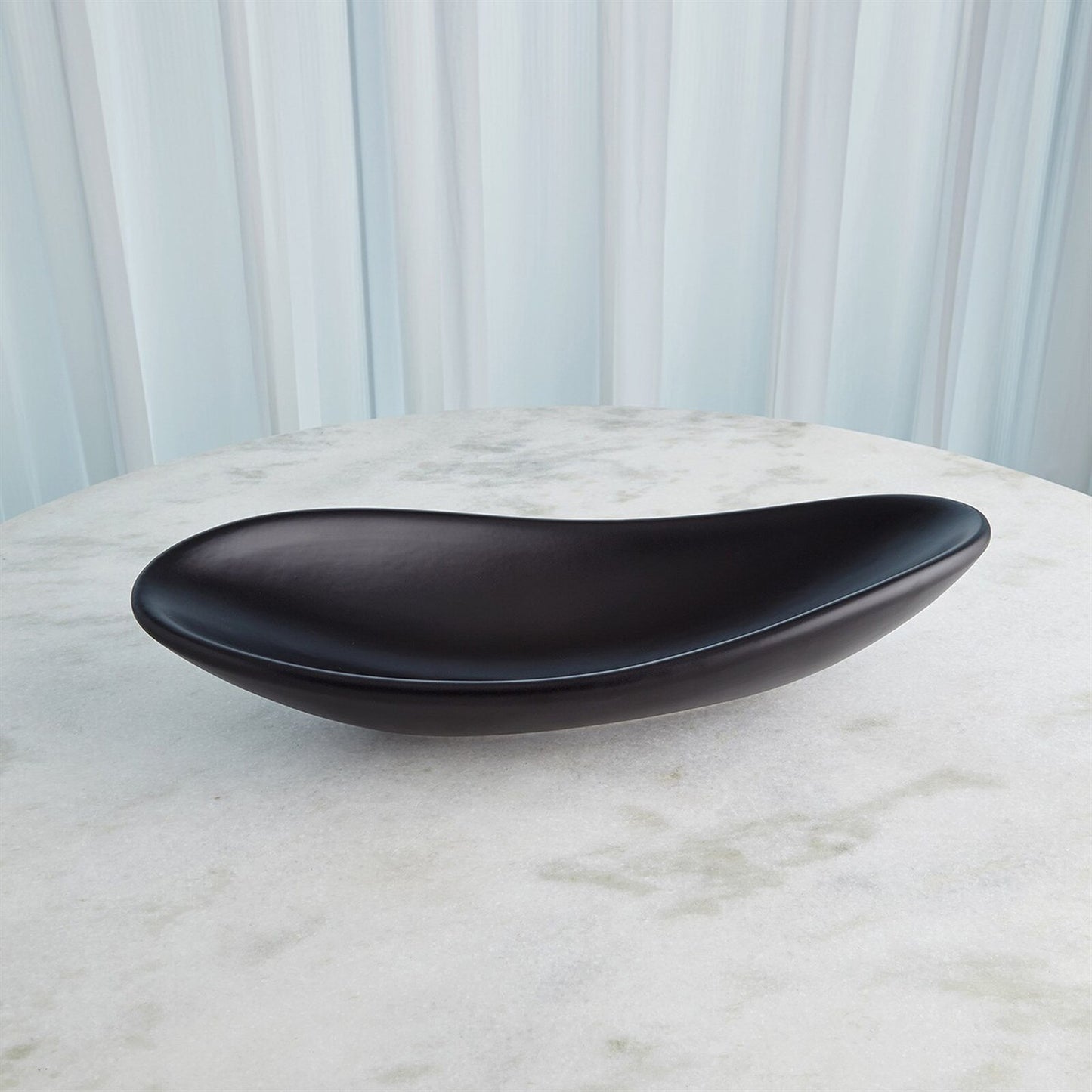 Oblong Platter Matte Black Bowl