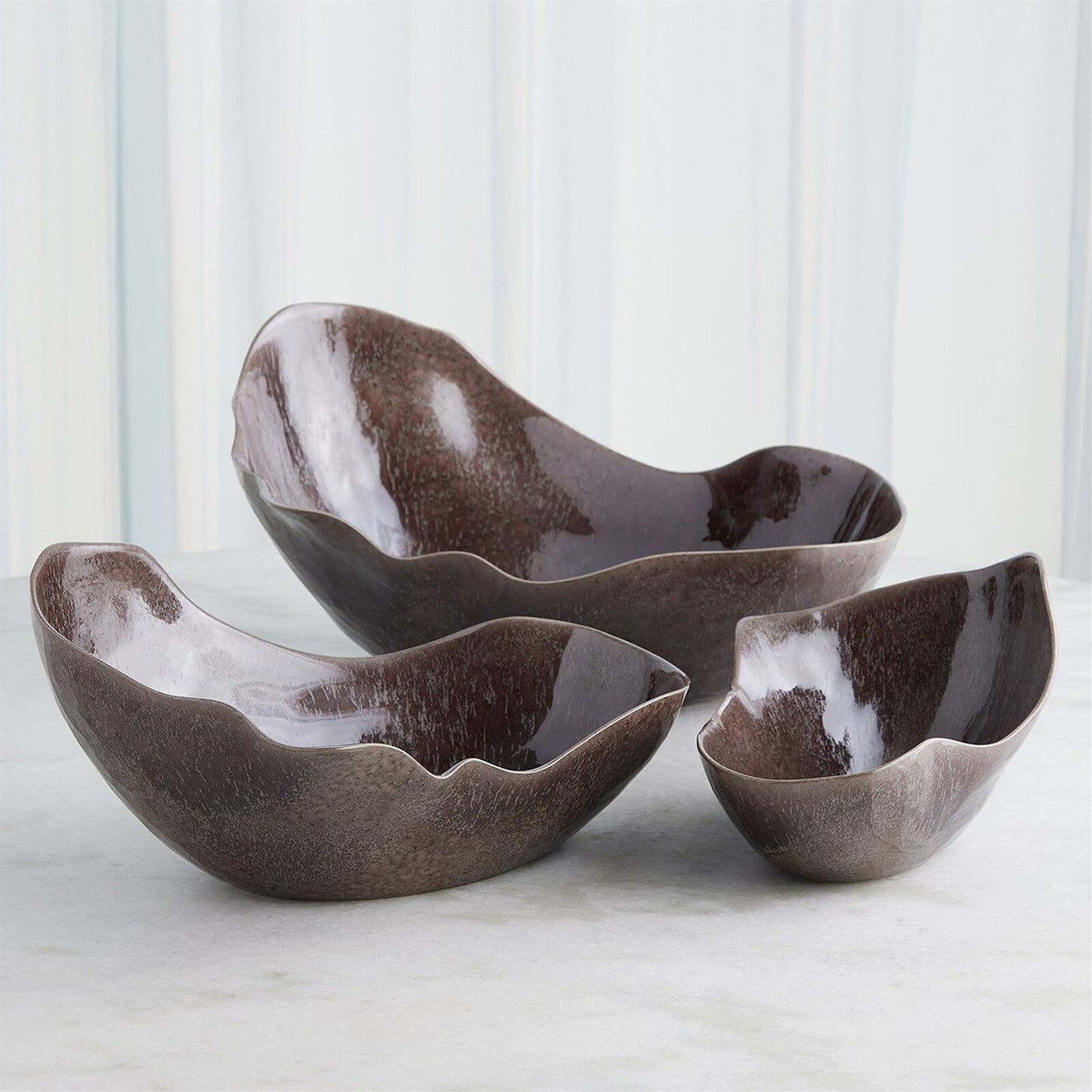 Horn Reactive Amethyst Bowl - Large
