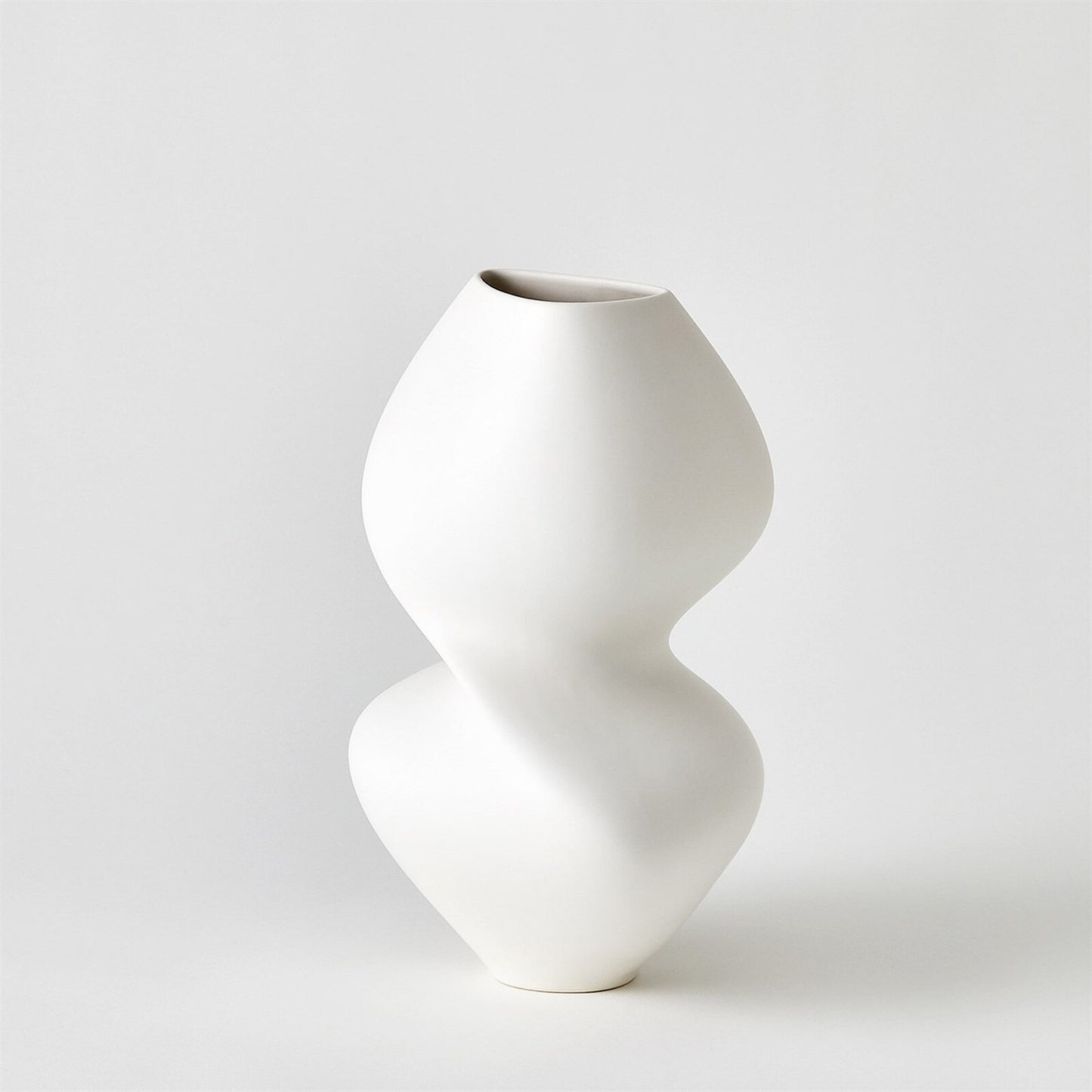 Hushed Matte White Vase