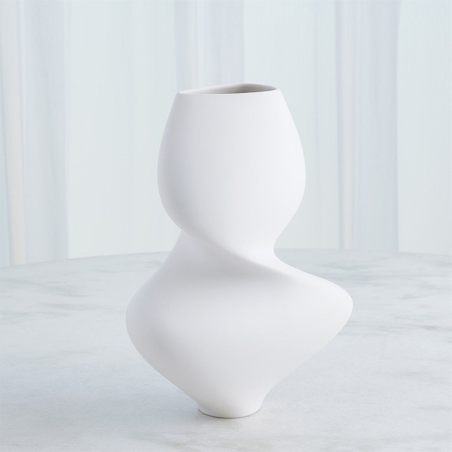 Hushed Matte White Vase