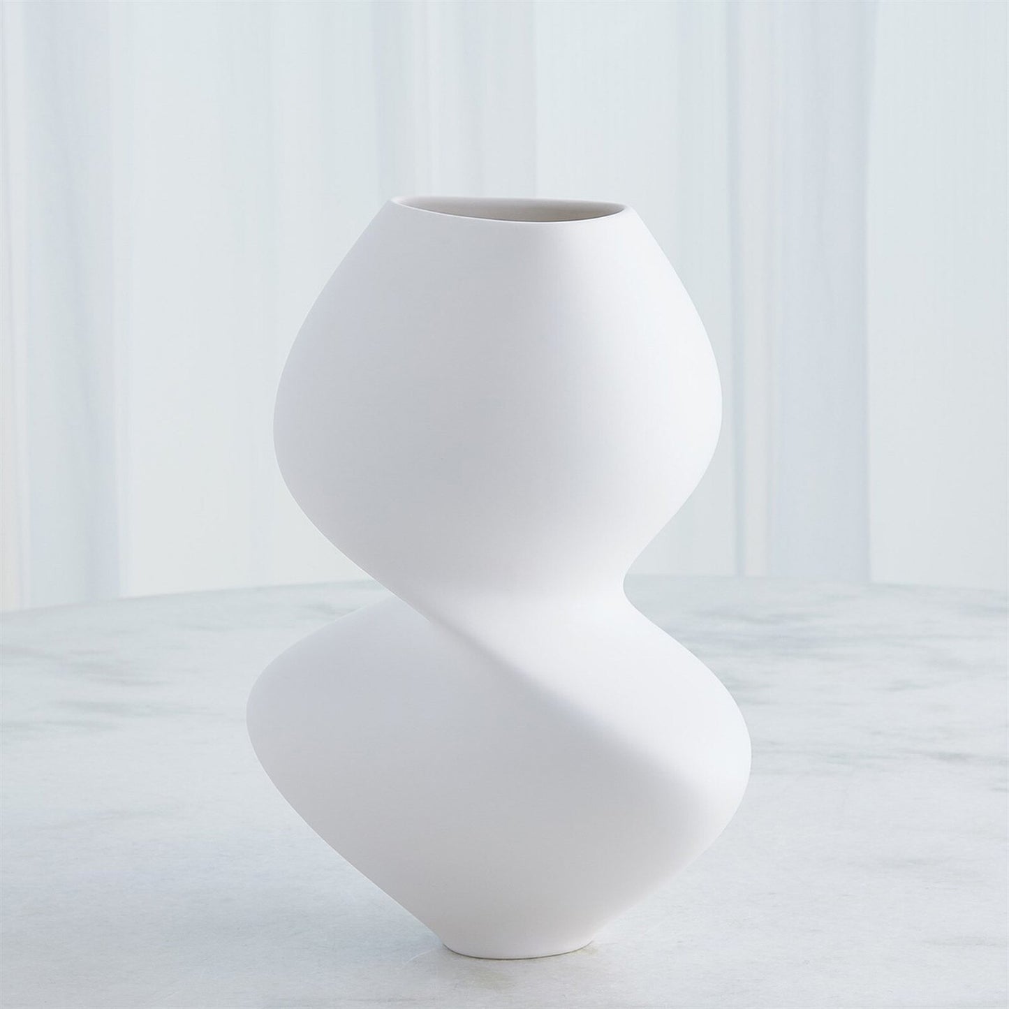 Hushed Matte White Vase