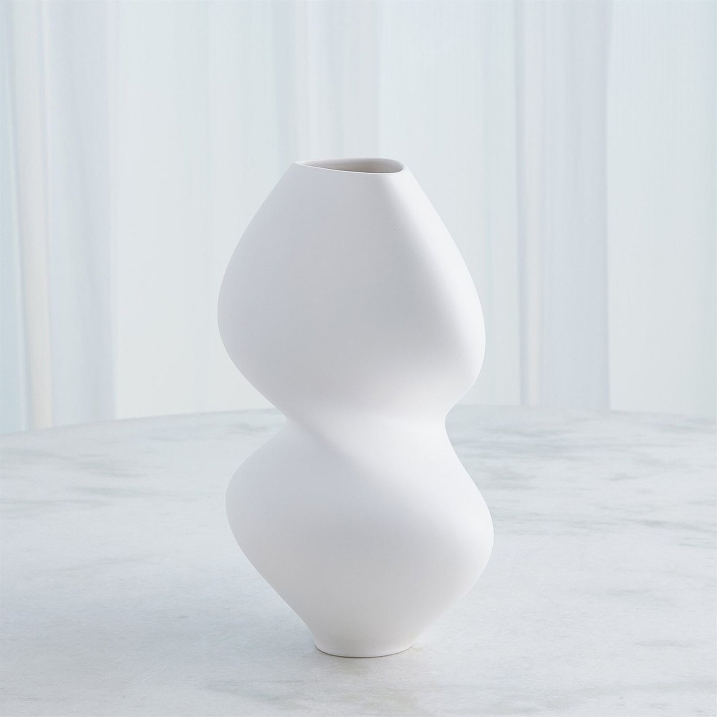 Hushed Matte White Vase