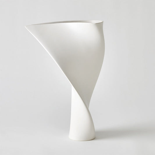 Euphonious Matte White Vase