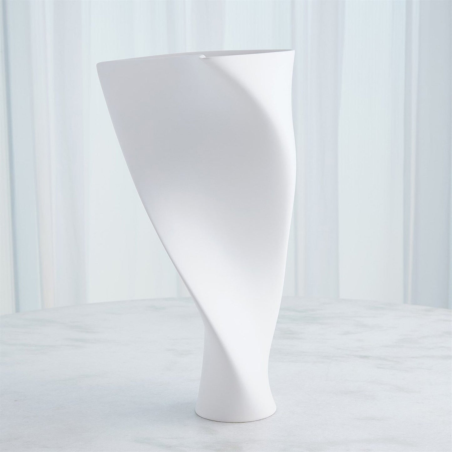 Euphonious Matte White Vase