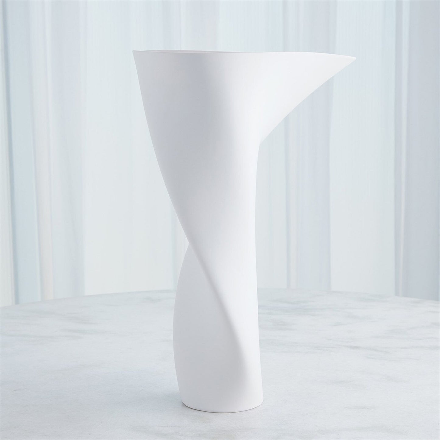 Euphonious Matte White Vase