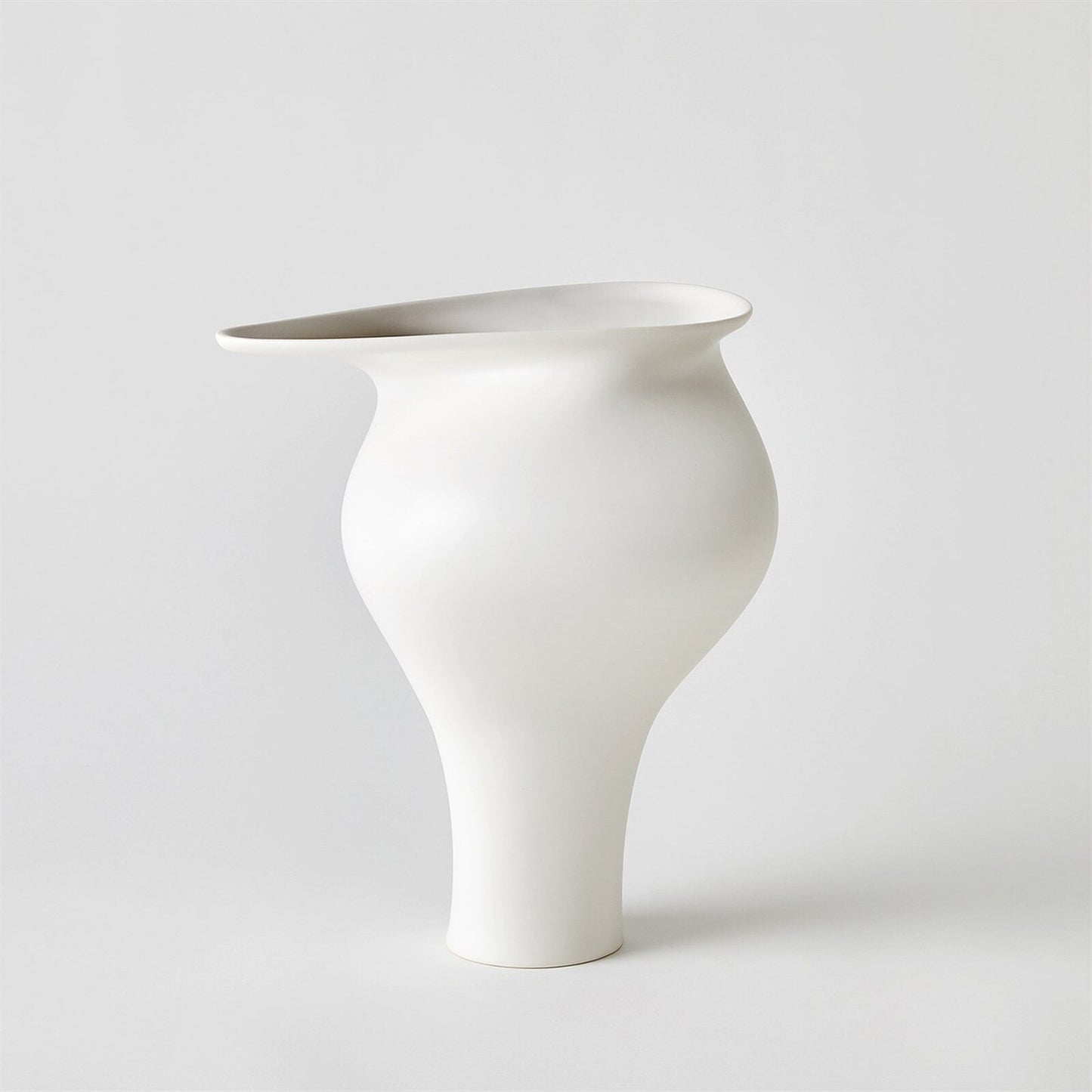 Tranquility Matte White Vase