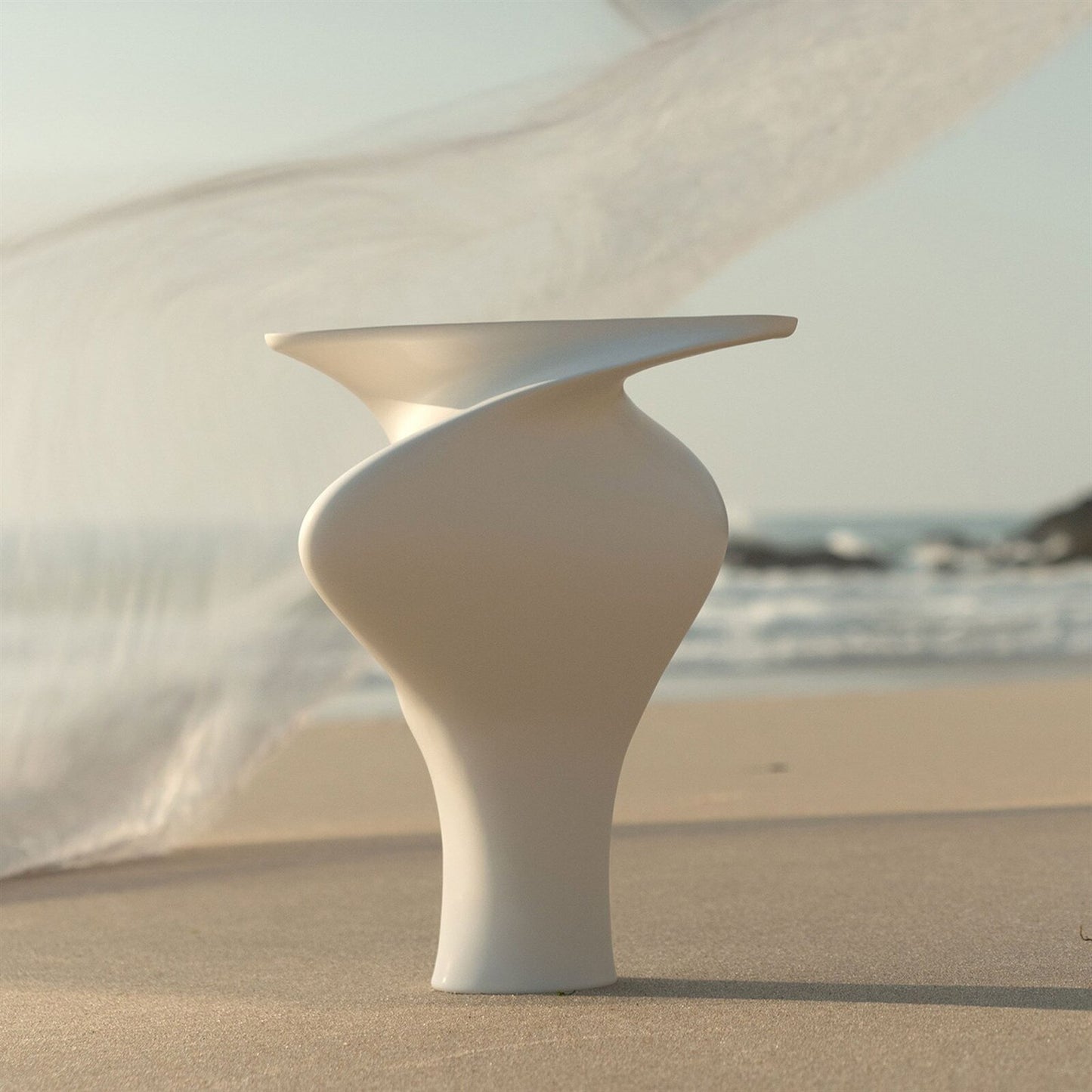 Tranquility Matte White Vase