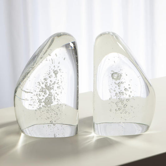 Chunk Clear Bookend with Bubble