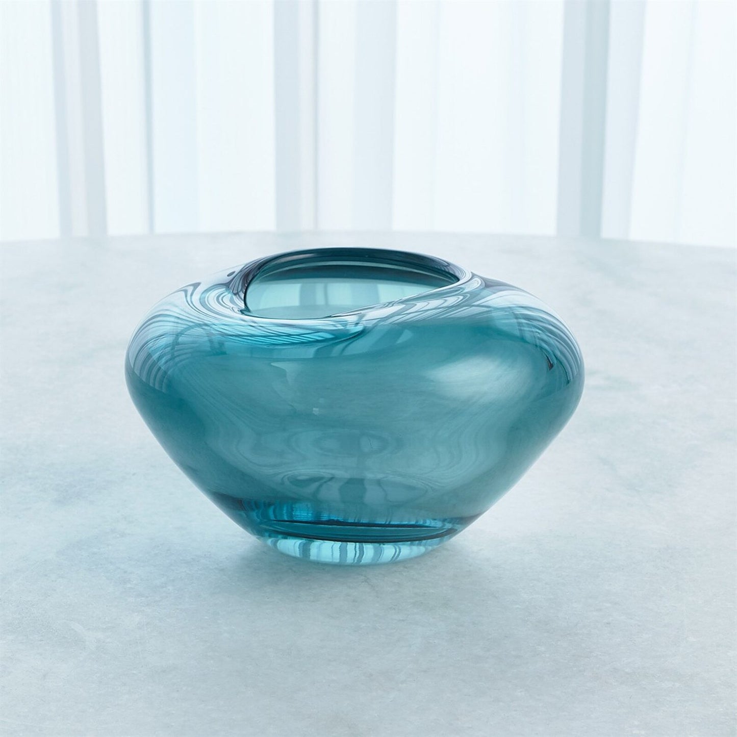 Undulating Azure Vase - Large