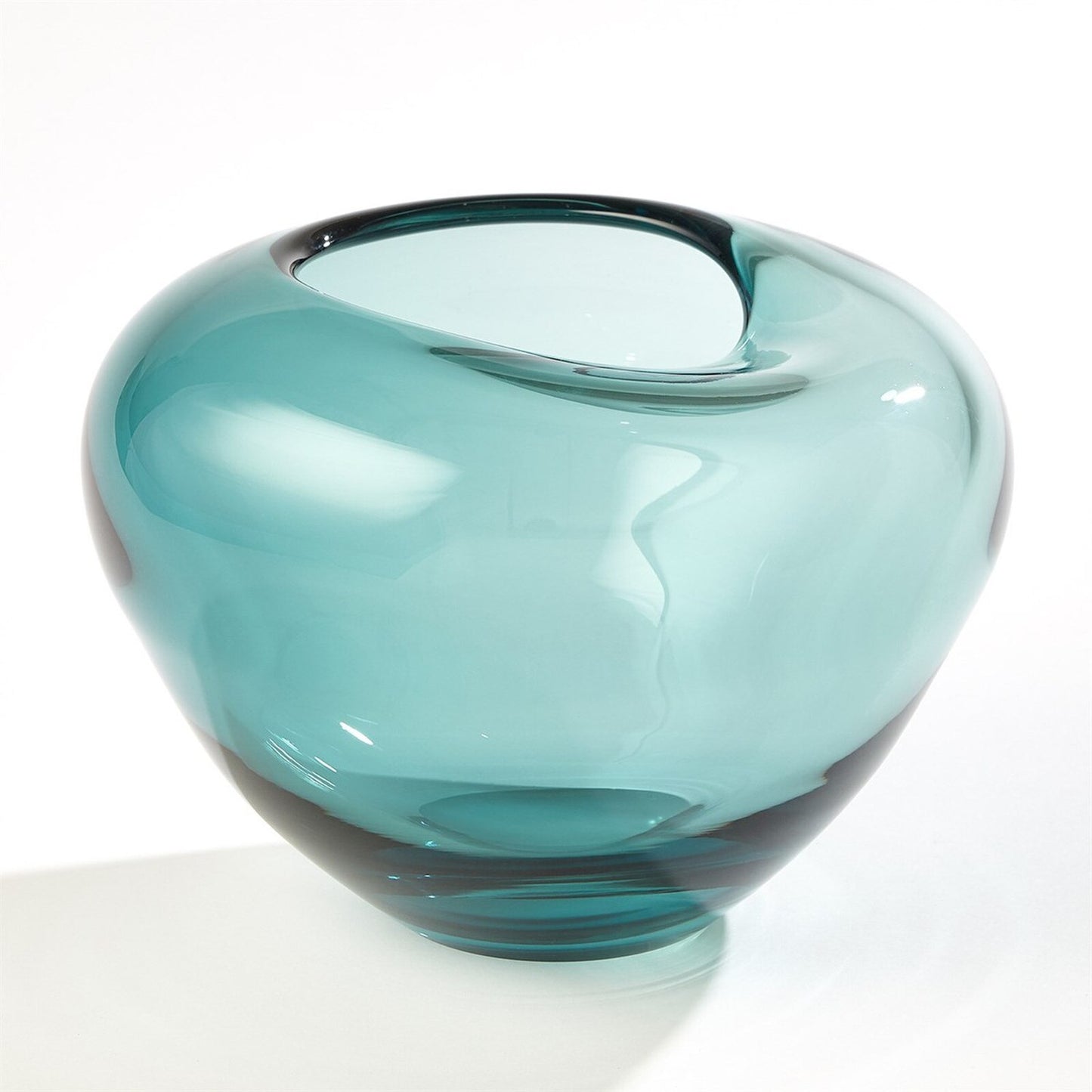 Undulating Azure Vase - Large