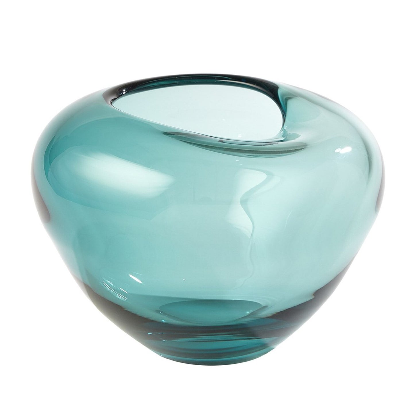 Undulating Azure Vase - Large