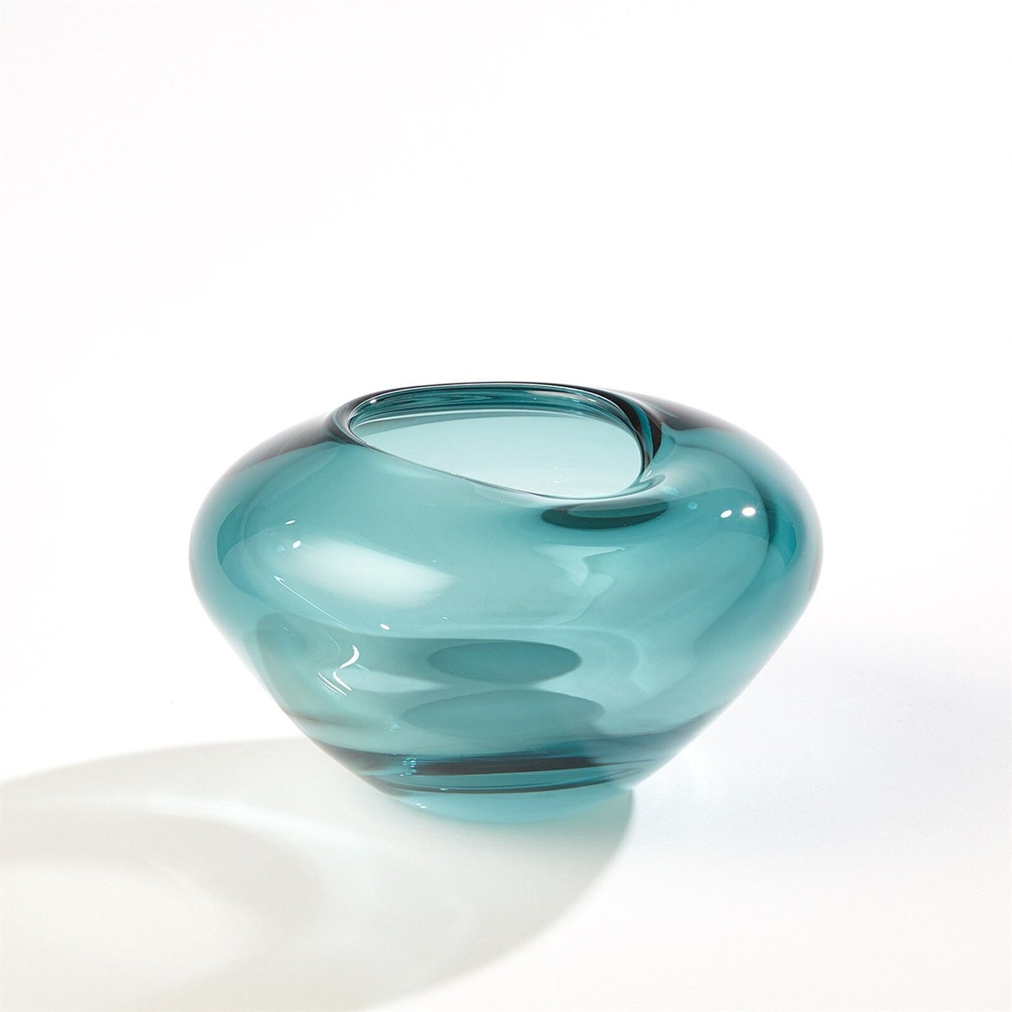 Undulating Azure Vase - Large