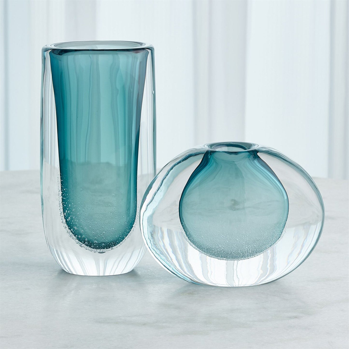 Micro Bubble Azure Vase - Large